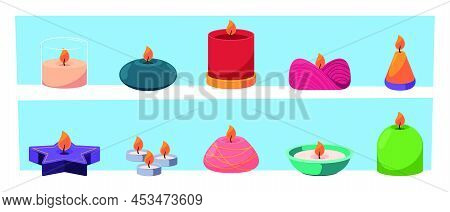 Spa Candles. Aromatherapy Items For Relax Places Chinese Beauty Candles Sticks For Interior Decorati