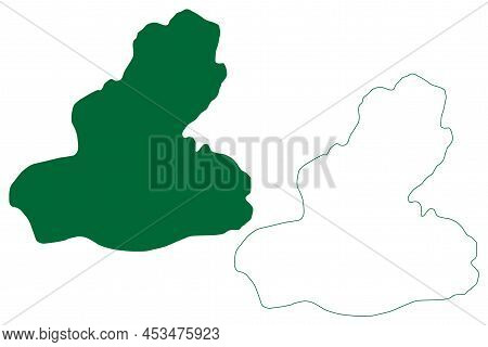 Perejil Island (kingdom Of Spain, Mediterranean Sea) Map Vector Illustration, Scribble Sketch Parsle