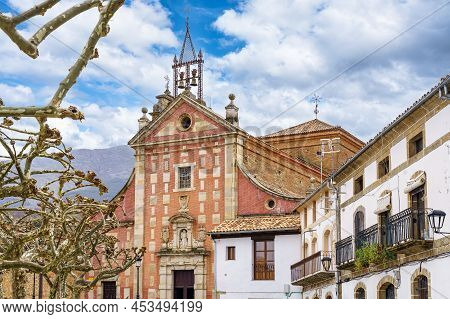 Convent Of Nuns Next To The Houses Of The Medieval Village Of Hervas, Caceres.