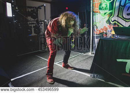 Livonia, Michigan -usa- April 23, 2022: Redd Performing Live At Astronomicon 5