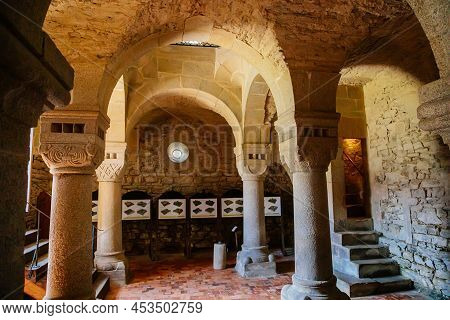 Cheb, Western Bohemia, Czech Republic, 14 August 2021: Gothic Medieval Catholic Church, Town Eger, I