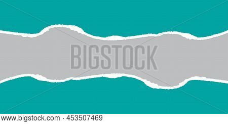 Paper Tear. Torn Page Effect. Grunge Texture. Soft Pattern. Vector Illustration. Stock Image.