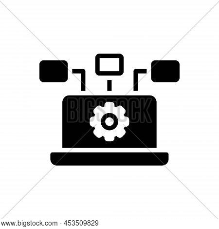 Black Solid Icon For Shareware Software Package Program Operating-system Computer Web
