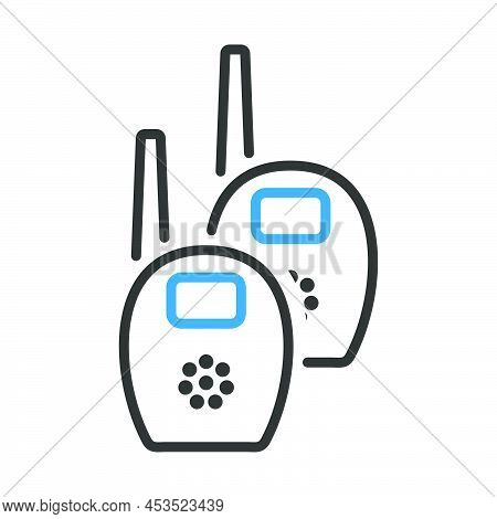 Baby Radio Monitor Icon. Editable Bold Outline With Color Fill Design. Vector Illustration.