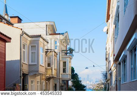 Istanbul Old City Street In Kuzguncuk, Turkey