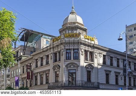Calea Victoriei Street In City Of Bucharest, Romania