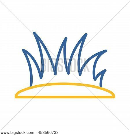 Lawn Grass Vector Isolated Icon. Gazon Sign. Graph Symbol For Agriculture, Garden And Plants Web Sit