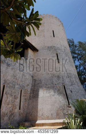 One Of The Towers Of The Fort Of Shela On Lamu, Kenya