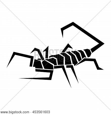 Scorpion Icon Vector. Flat Icon Stock. Vector Illustration On White Background.