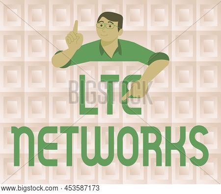 Writing Displaying Text Lte Networks. Business Approach Fastest Network Connection Available For Wir