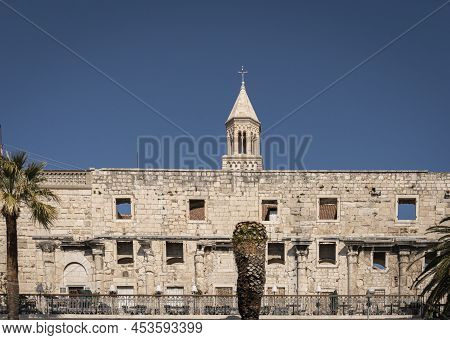 Facade Of The Diocletian's Palace In Split, Croatia