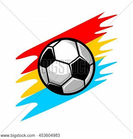 Football Logo Vector Design, Vector A Ball	, Flag