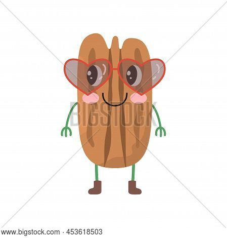 Cute Cartoon Pecan Vector & Photo (Free Trial) | Bigstock