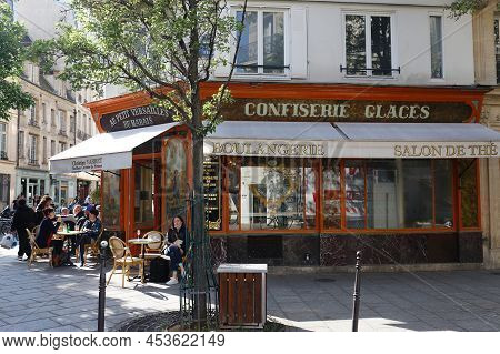 The French Traditional Bakery And Pastry Shop Au Petit Versailles Du Marais Located In Historical Ma