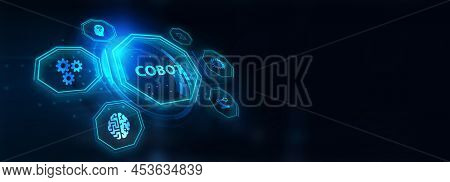 Industrial Automation Technology Concept. Collaborative Robot, Cobot 3d Illustration