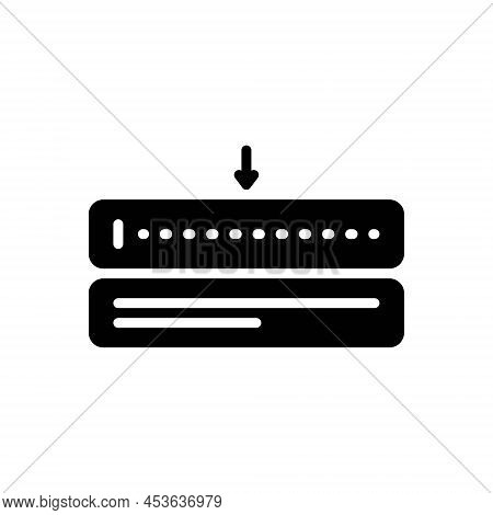 Black Solid Icon For Namespace Website Application Browser Form Paper
