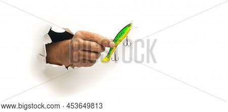 Kamenskoe, Ukraine - 25 Mar 2022. Hard Baits Lure Like A Fishing Plugs Or Crankbaits For Freshwater 