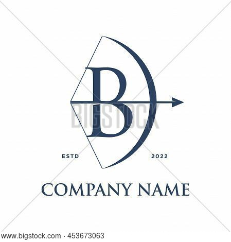 Modern And Sleek Illustration Logo Design Initial B Combine With Bow. The Logo Good For Your Any Com