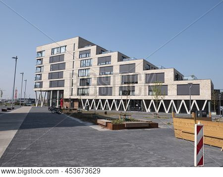 Terneuzen, Netherlands, April 23, 2022, New Construction Project De Kampanje In Terneuzen With Apart