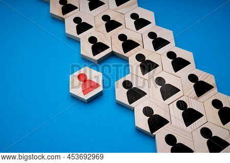 Team Conformist And Disconnecting Candidate Man. Workers Unity
