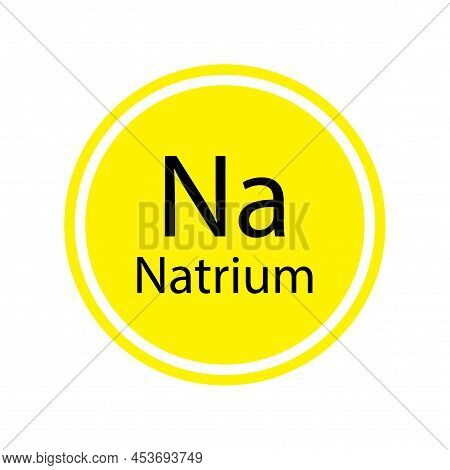Natrium Icon. Natural Organic Nutrition. Vector Illustration. Stock Image.