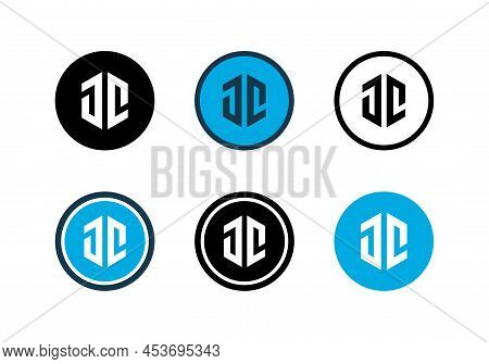 Jc Letter Initial Logo Icon Design, Jc Monogram Logo Set