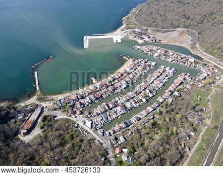 Aerial Panorama Of Chengene Skele - Fishing Village (ribarsko Selishte) Near City Of Burgas, Bulgari