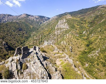 Aerial View Of Ruins Of Anevsko Kale Fortress Near Town Of Sopot, Plovdiv Region, Bulgaria