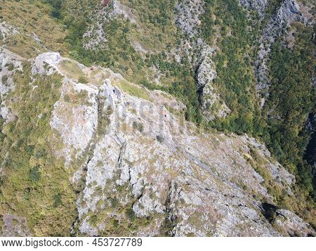 Aerial View Of Ruins Of Anevsko Kale Fortress, Bulgaria