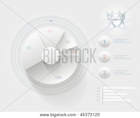 Vector infografico presentazione modello. Gli elementi sono strati separatamente in file vettoriali. EAS