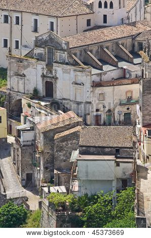 Panoraamanäkymät Tursi. Basilicata. Etelä-Italiassa.