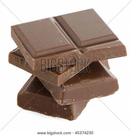 Closeup Detail Of Chocolate Parts