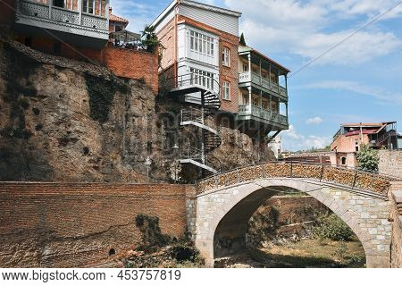 Old Quarter In Tbilisi City, Georgia Country