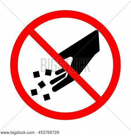 Stop Do Not Feed The Animals Beware, Caution Sign No Feeds Animal On Street Or City Symbol Signs. Ve