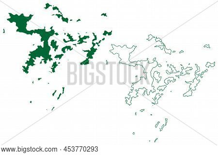 Ssese Islands (republic Of Uganda, Lake Victoria) Map Vector Illustration, Scribble Sketch Bugala, B