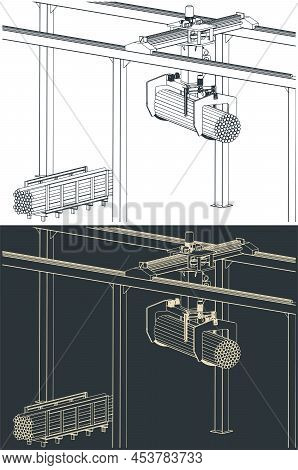 Overhead Crane With Bunching Grab