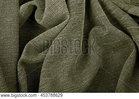 Closeup Of Grey Fabric Wavy Detailed Texture Background