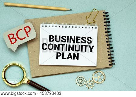 Bcp - Business Continuity Planning Acronym On Notepad, Business Concept Background