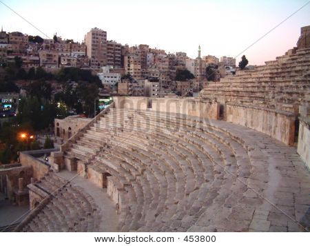 Romeinse amfitheater, Amman, Jordanië