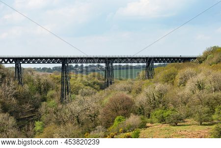 The Victorian Wrought Iron Meldon Viaduct, Disused Railway Line And Part Of The Granite Way, Dartmoo