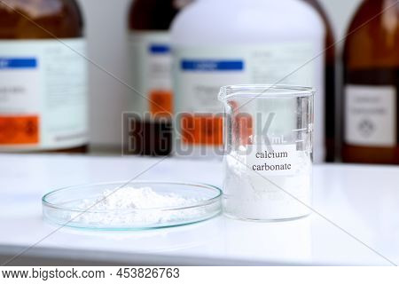 Calcium Carbonate Powder Is Used In Laboratory Or In The Industry