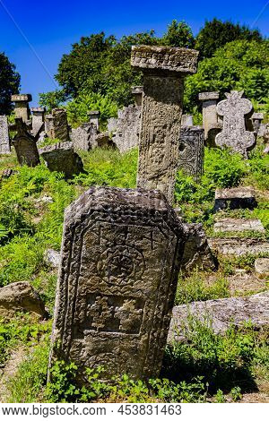 Ancient Rajac Cemetary Near Rajac Village In Serbia