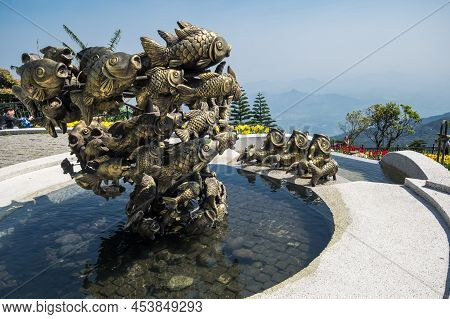 Ba Na Hills, Vietnam - 14 February, 2020: Gardens In Ba Na Hills, A Resort Located In The Truong Son
