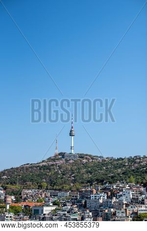 Itaewon District And Namsan Tower In Seoul, South Korea