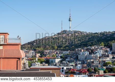 Itaewon District And Namsan Tower In Seoul, South Korea
