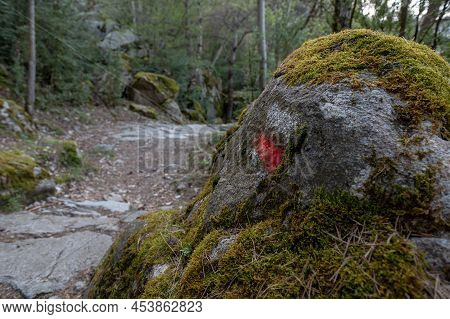 Trail At Madriu Perafita Claror Valley In Andorra,unesco World Heritage Site.
