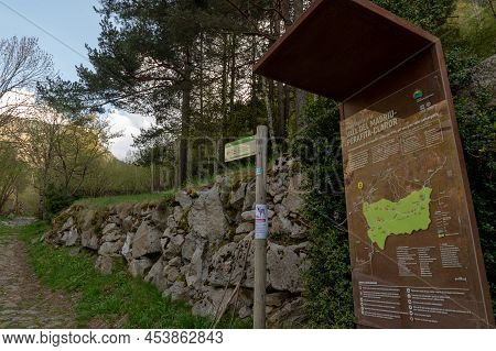 Escaldes Engordany, Andorra : 2022 May 1 : Entry Of Trail At Madriu Perafita Claror Valley In Andorr