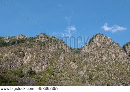 Trail At Madriu Perafita Claror Valley In Andorra,unesco World Heritage Site.