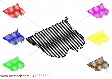 Coribe Municipality (bahia State, Municipalities Of Brazil, Federative Republic Of Brazil) Map Vecto