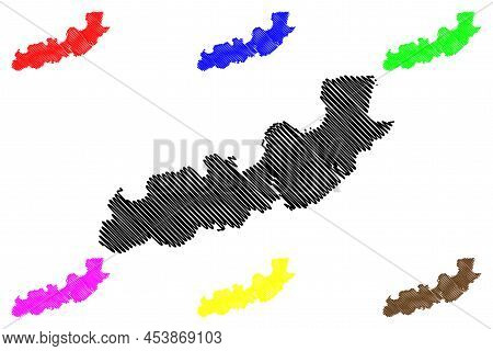 Cutias Municipality (amapa State, Municipalities Of Brazil, Federative Republic Of Brazil) Map Vecto
